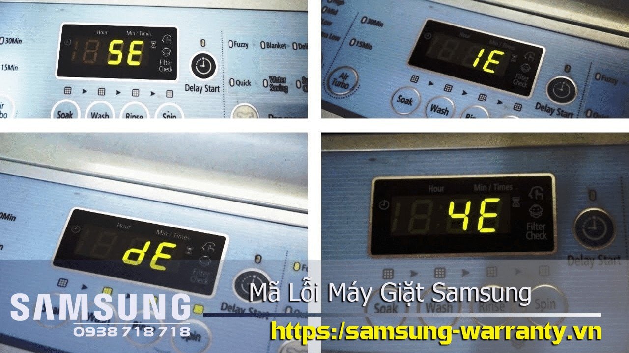 Mã lỗi máy giặt Samsung giúp bạn hiểu được ý nghĩa và nguyên nhân của sự cố đang xảy ra